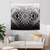 Polynesian Turtles Tapestry, Hawaiian Tribal Tattoo Hibiscus Print Wall Tapestry Tapestry Wall Hanging, Tapestry Aesthetics For