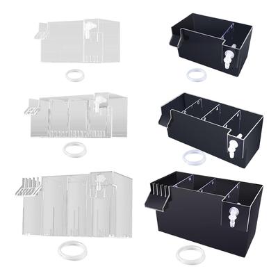 Aquarium Externer Filterkasten Klar Leise Externer Schildkrötenpanzer Wasserreiniger Schubfilterkasten für Kleines Aquarium Schildkrötenpanzer