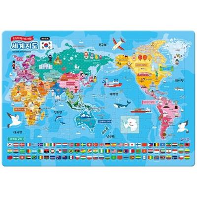 Puzzle Mapy sveta Darge (180 kusov): Na prvý pohľad, hlavolamy s mapami, podpora, najlepšie puzzle pre batoľa v Kórei