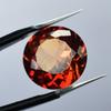 Natural Orange Sapphire Loose Gemstone 10.15 Ct Stone Round Cut September Birthday Birthstone