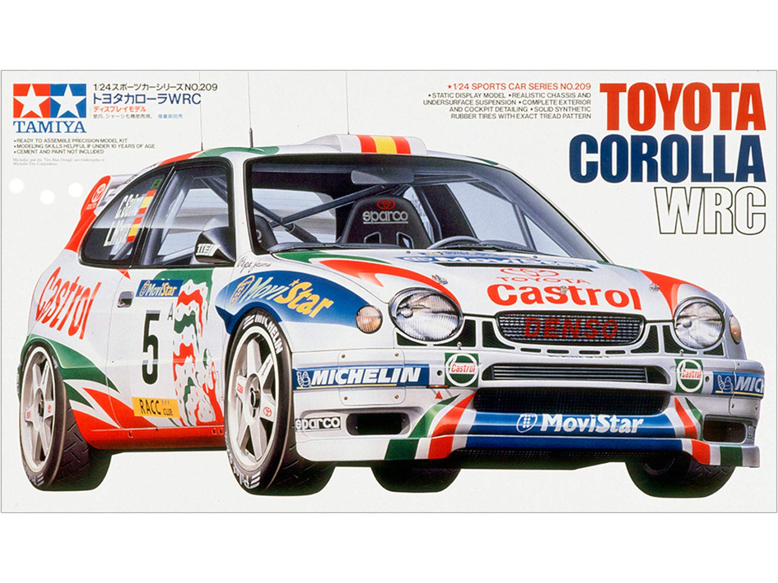 

Tamiya Sports Car Series 209 Toyota Corolla WRC Plastic Model 24209 1/24 No.