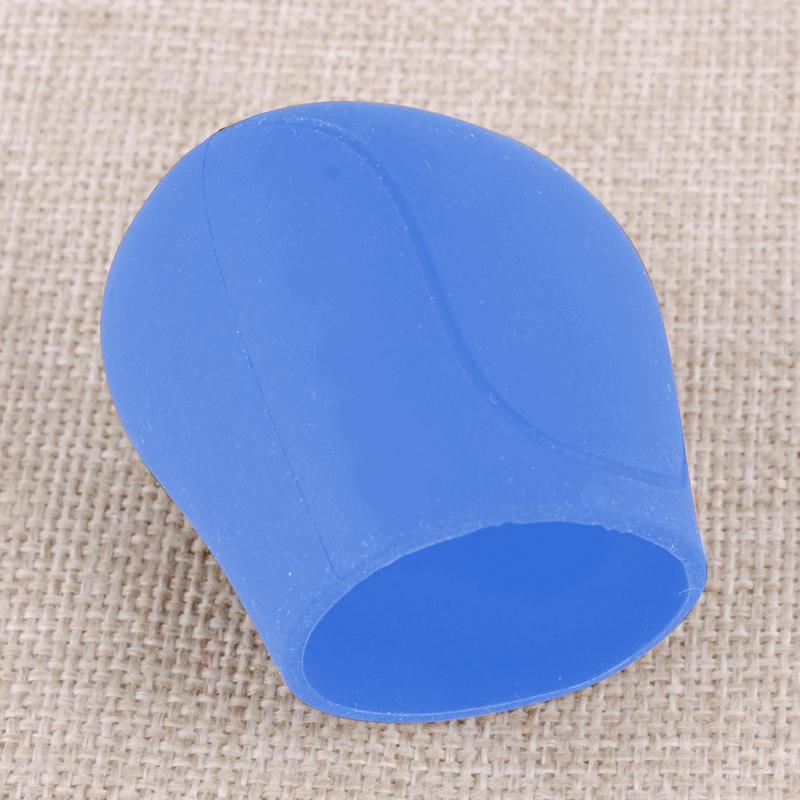 5 Speed Universal Car Gear Shift Shifter Knob Cover Handbrake Sleeve Protector Blue Silicone
