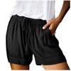 Womens Comfy Drawstring Casual Elastic Waist Pocketed Loose Shorts Pants