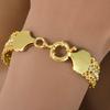 Bracciale Grande Largo 13MM per Donne Uomini Hip Hop Catena Cubana Braccialetto Placcato Rame Oro Gioielli Matrimonio Regalo Anniversario Natale