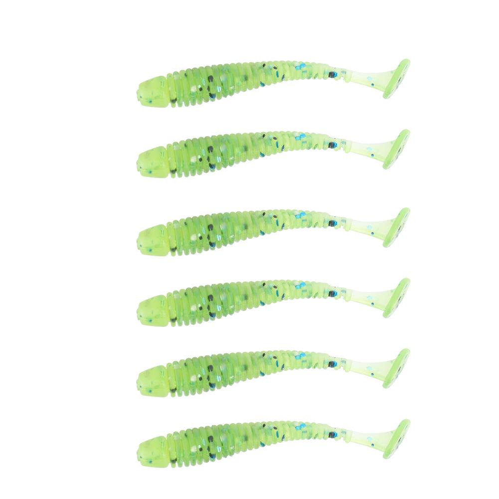10PCS 5cm Soft Plastic Artificial Fish Lures Grub Worm Baits Fish Tackle Accessory F