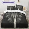 Sword Pattern Bedding Quilt Set  Home Decoration  Gift (1 * Duvet Cover + 2 * Pillowcase  Without Core)