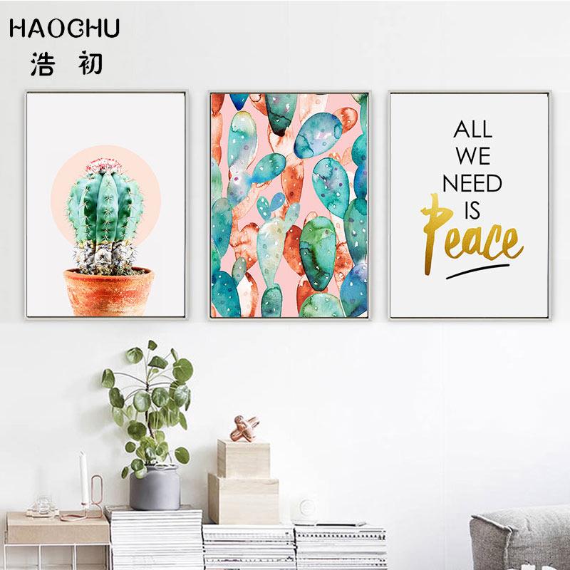 

HAOCHU Европейский Свежий Сказочный Шар Банановый Лист Холст Картина Розовый Художественный Принт Плакат Нам Нужен Мир Мотивация Цитаты Настенный Декор
