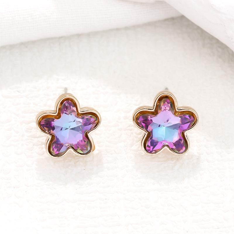 Neues Produkt allmähliche Veränderung Fünf-Sterne-Schmuckset Mode Persönlichkeit ins leichter Luxus Mädchen Halskette Schlüsselbeinkette