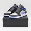553558-007 Nike Air 1 Low Black Game Royal Metallic Platinum (Men's)