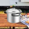 Mini Pressure Cooker Camping Pan Aluminum Alloy Cookware Rice Cooking Pot for Self Driving Tour