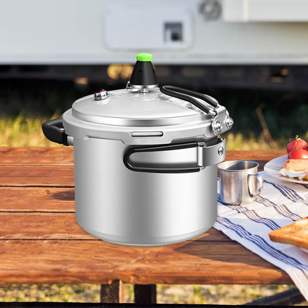 Mini Pressure Cooker Camping Pan Aluminum Alloy Cookware Rice Cooking Pot for Self Driving Tour