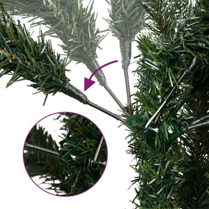 VidaXL Artificial Hinged Christmas Tree with Flocked Snow 240 Cm 356759