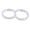2Pcs Corrosion Pattern Open Rings Stackable Sun Moon Rings Set Women Ornaments
