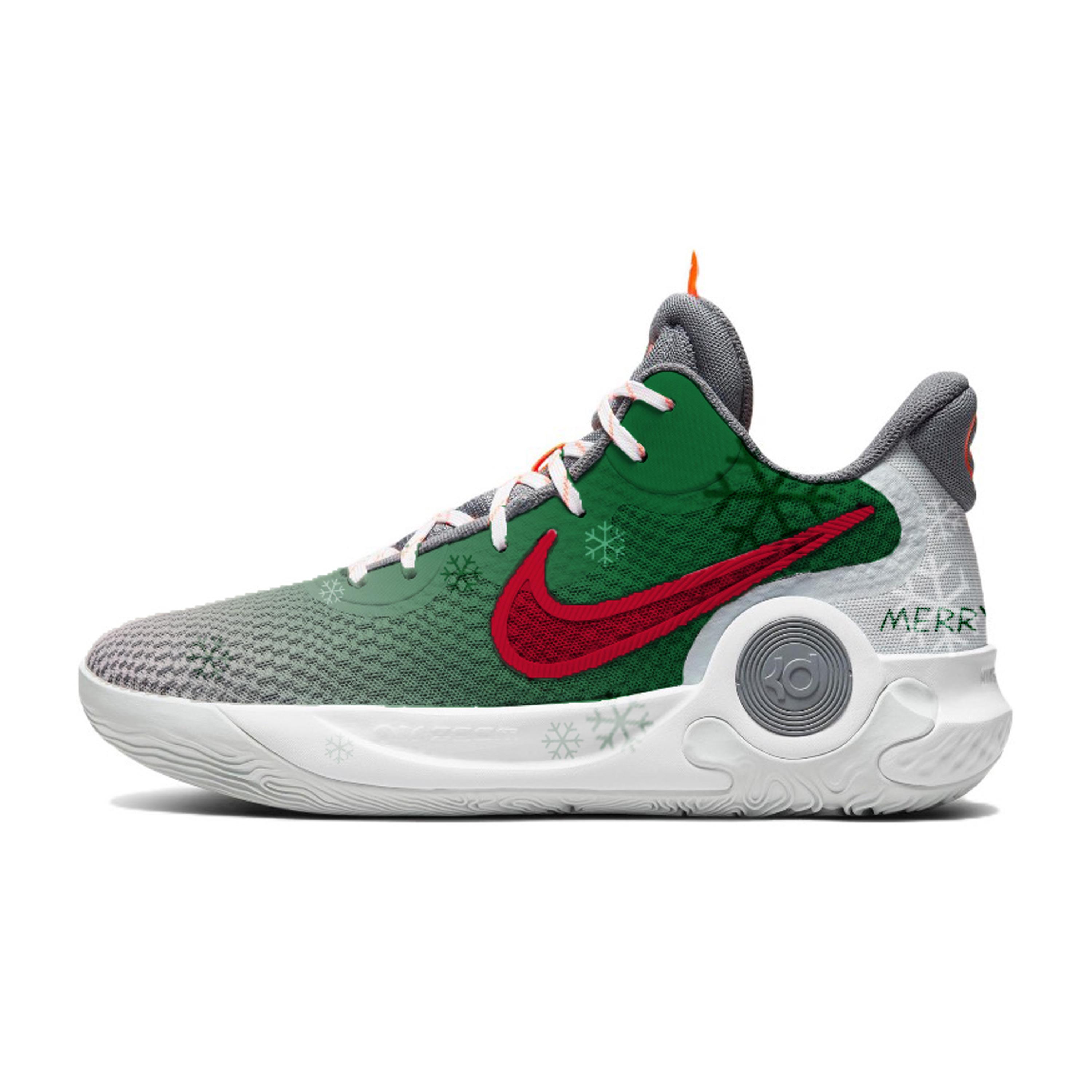 

Nike KD Trey 5 IX Winter Wish Trendy Cushioning Slip Resistant Mid top Basketball Shoes Unisex Jasper CW3402-011(Team409-) 45