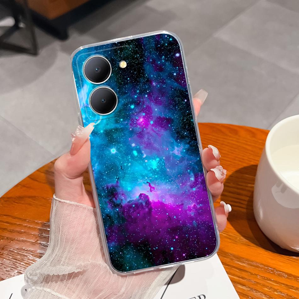 Creative Case For Vivo Y36 5G Soft Transparent TPU Silicone Model V2248 Slim Phone Shell Shockproof Protective Back Cover Coque