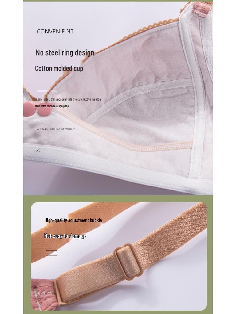 Übergröße Kabelloser Still-BH - Vorderverschluss, Atmungsaktiv, Anti-Hänge-Effekt, Sammelstütze