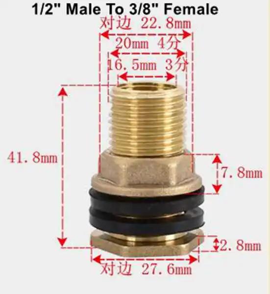 

1/2 3/4 1 1-1/4 1-1/2 2 BSP Male-Female Brass Swivel Fitting Nut Water Tank Connector Water Tower Aquarium (Bronze Yellow,Brass) бронза жовтий колір
