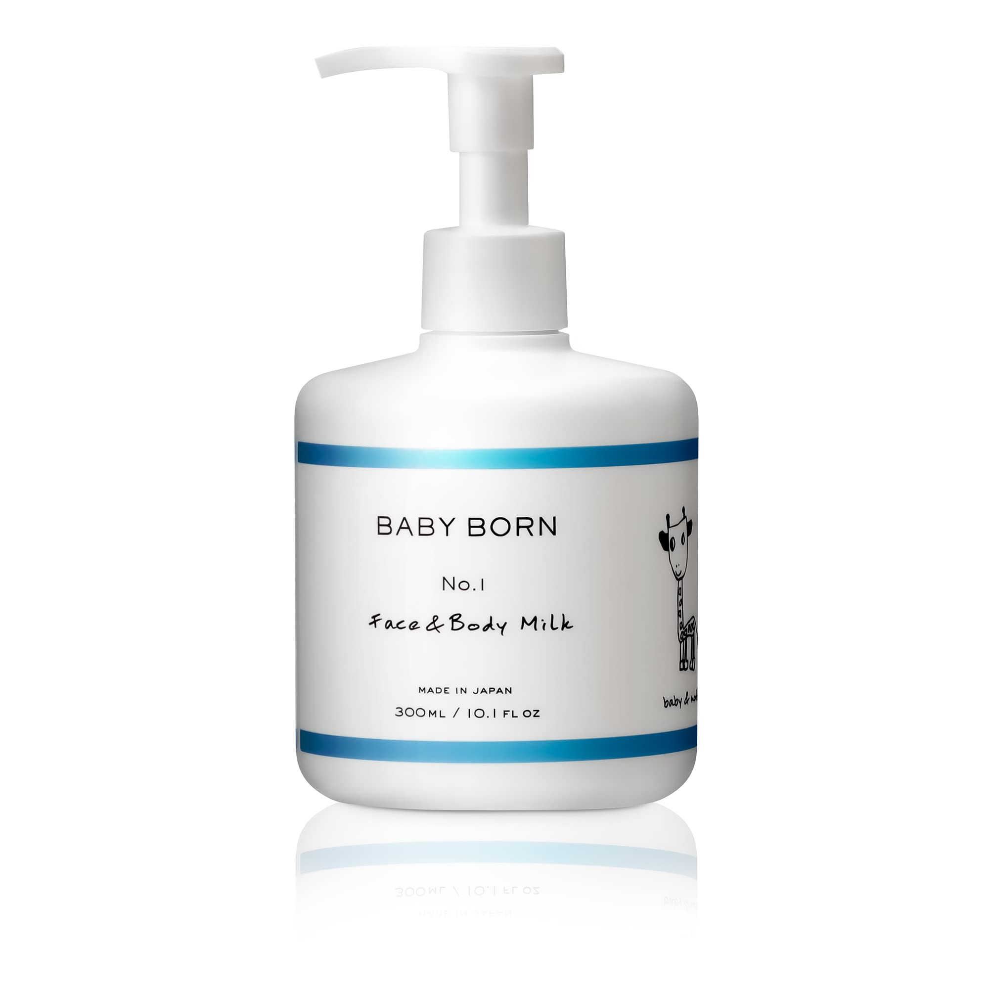 

BABY BORN Face Body Baby for Babies and Aki Higashihara & Milk, Lotion, Additive-Free, 300ml, Children, (Lavender)