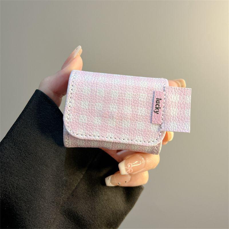 

INS Нишевый Простой Кожаный Клетчатый Подходящий Защитный Чехол для Airpods3 Apple 2-го Поколения Bluetooth Airpodspro Чехол для Наушников airpods3 Leather Pink Plaid [Single Shell]]