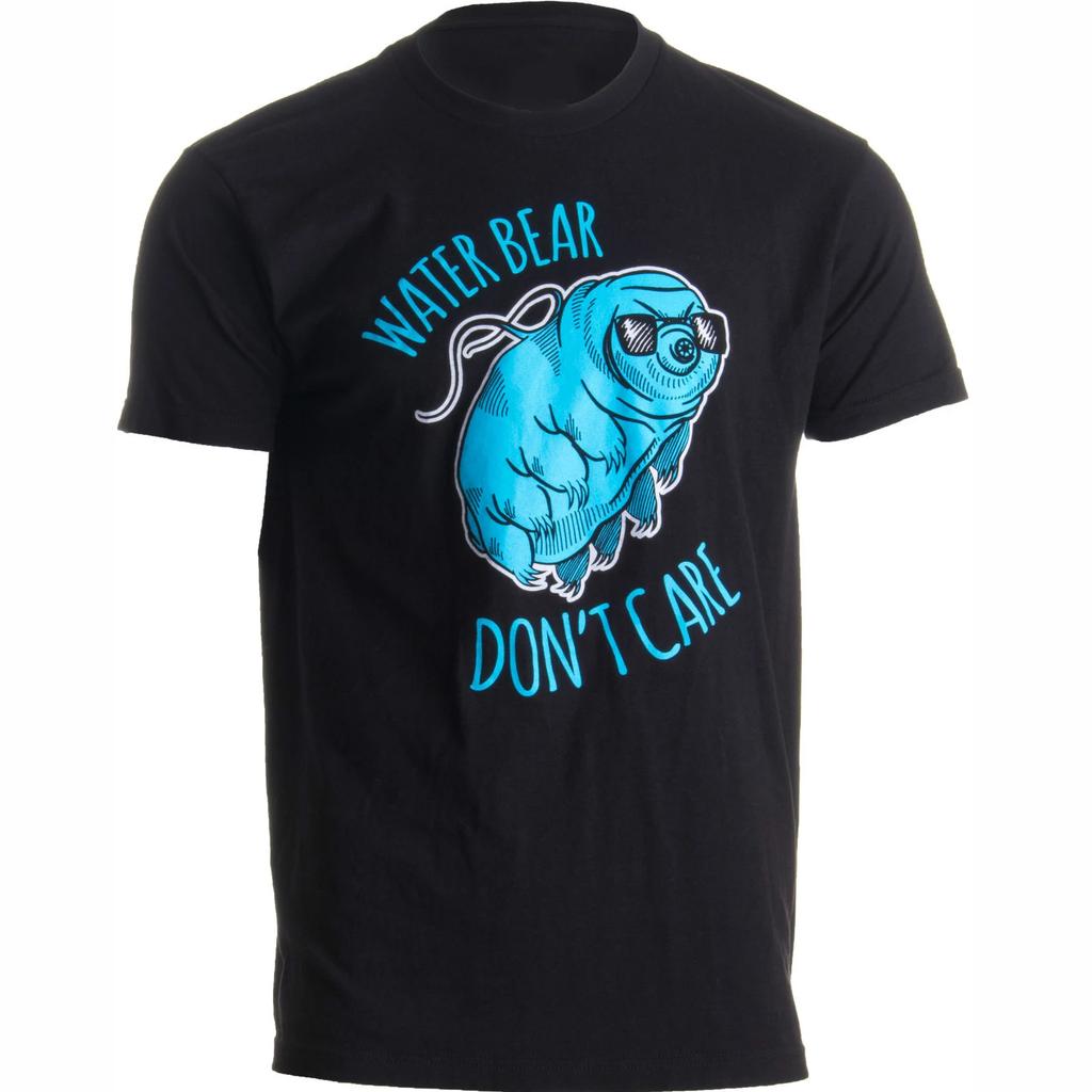 Water Bear Dont Care Funny Tardigrade Microbiology Science T Shirt 100 Cotton ONeck Casual Tshirt Loose Top New Size S3XL