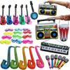 Inflatable Musical Instrument Balloons: Party Guitars & Saxophones