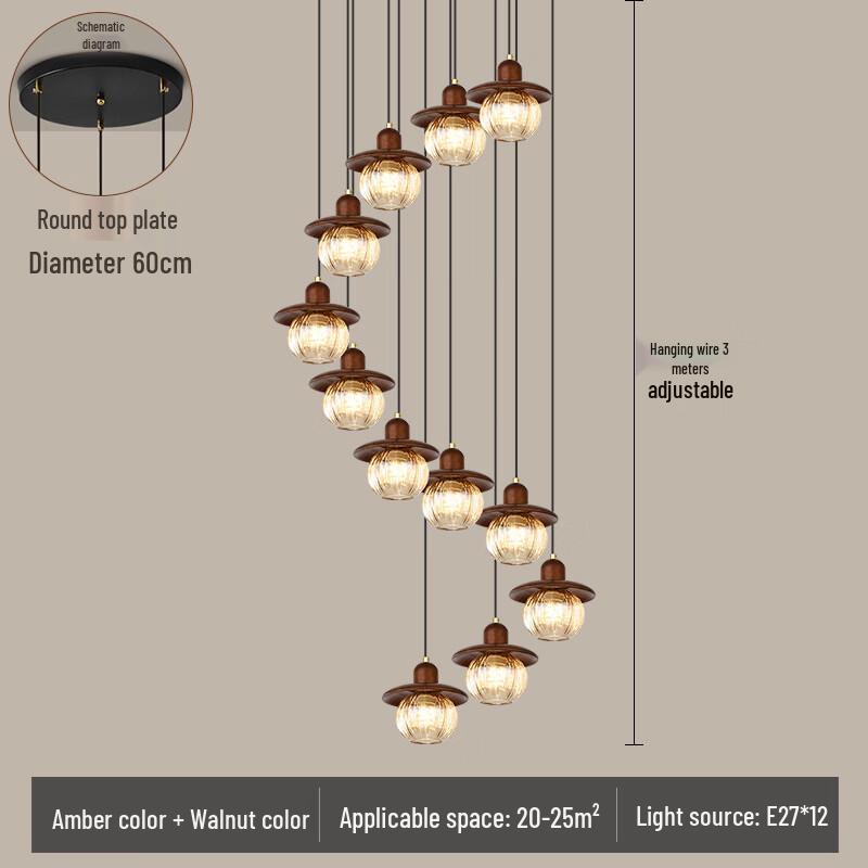 

oeny Modern Staircase & Dining Room Pendant Light