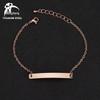 Men's Minimalist Titanium Steel Curved Plate Bracelet with Laser Engraving
