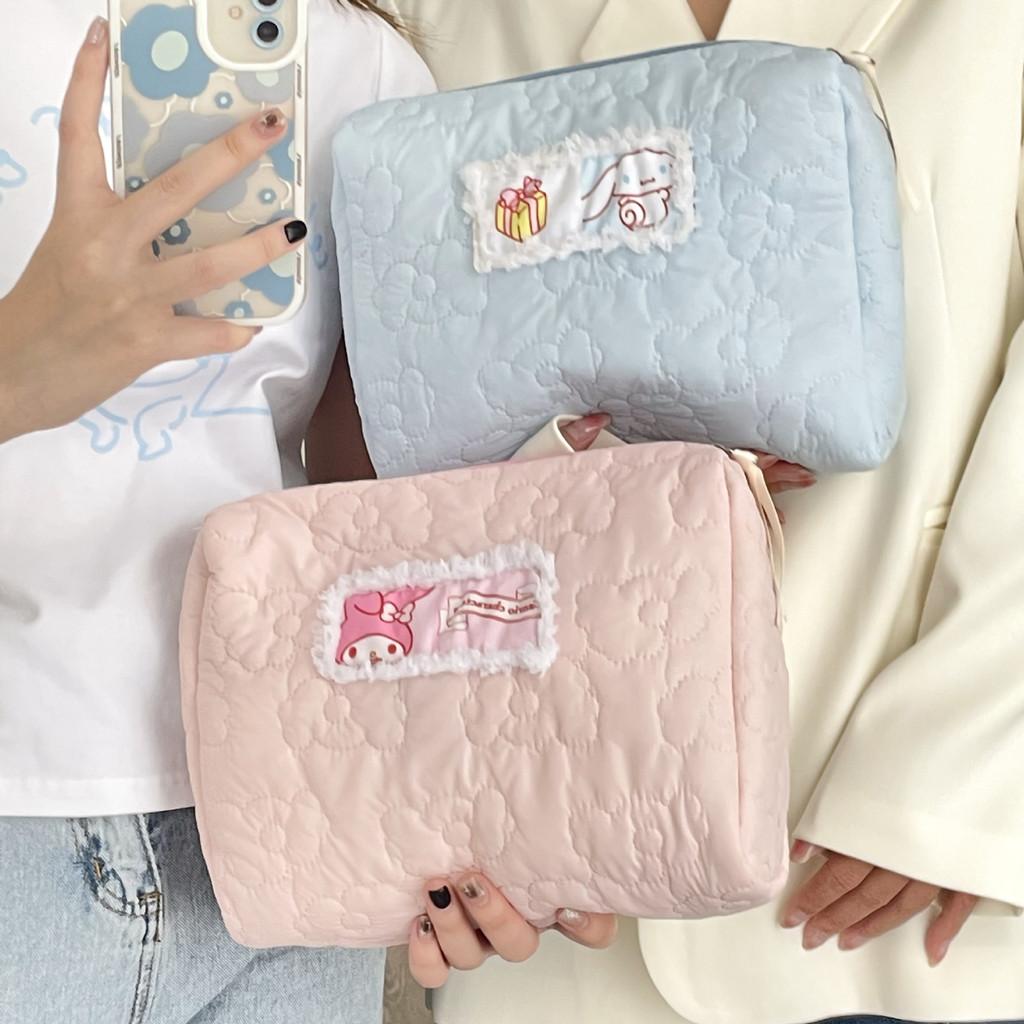 Melody Plush Cosmetic Bag With Zipper For Daily Use And Travel Storage