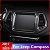 Pentru Jeep Compass 2th 2017 2018 Carbon Car Navigation Map GPS Display Trims Frame Screen Cover Decorare Accesorii