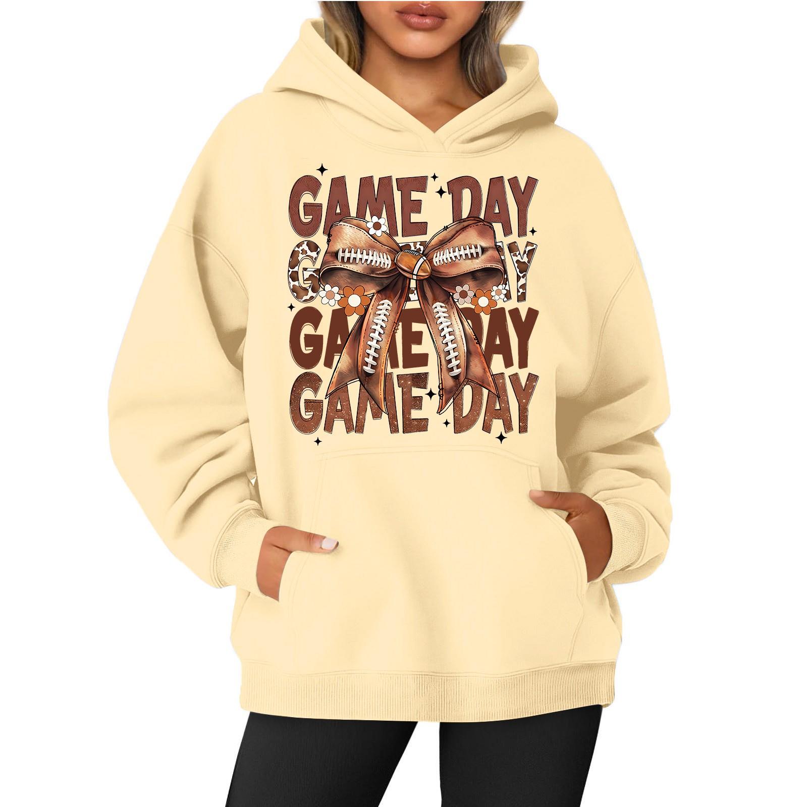 

Женская толстовка с круглым вырезом и длинным рукавом с принтом регби XL жёлтый