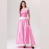 New Adult Ladies Fairy Tale Sleeping Beauty Princess Two-Color Dress Cosplay Costume