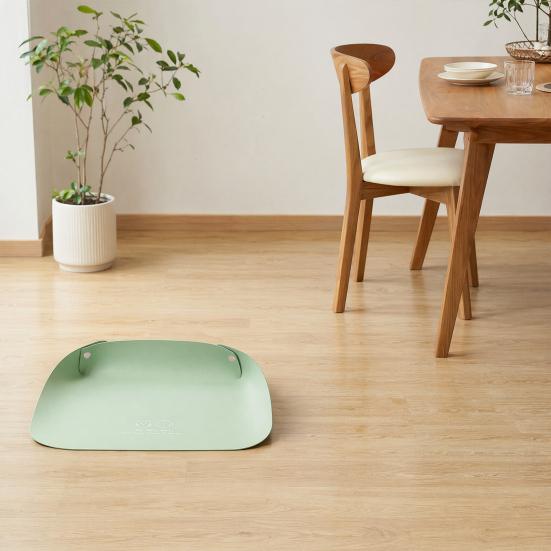 2Pcs Pet Food Mats Waterproof Non Slip Cat Meal Mat Faux Leather Pet