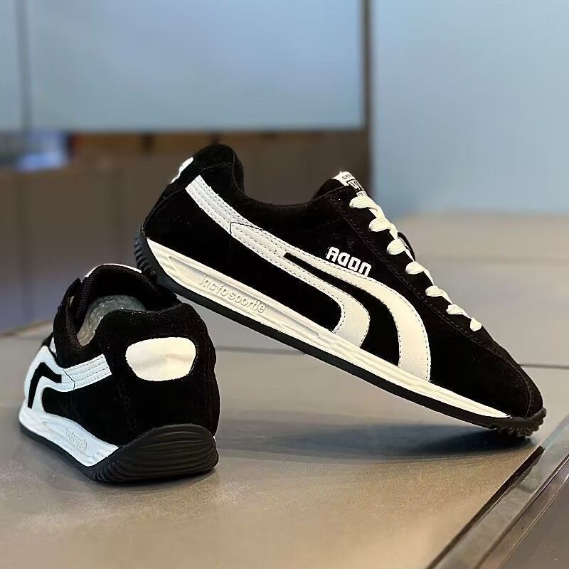 Shoes men's popular frosted leather casual shoes in spring  Kwai super hot comfortable light versatile ins men's shoes