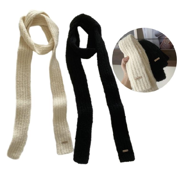 Women Y2k Girls Narrow Type Scarf Winter Scarf Lady Shopping Taking Photo Scarf