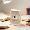 Ewiger Kalender Retro-Stil Schreibtischkalender mit drehbarem Display Einfache manuelle Einstellung von Datum, Monat, Tag Kalender
