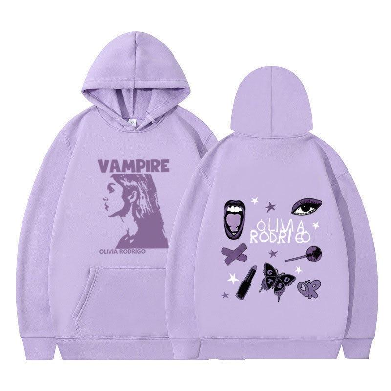 Felpa con cappuccio Guts Olivia Rodrigo, maglione sportivo a coste fondo autunno e inverno da uomo e da donna