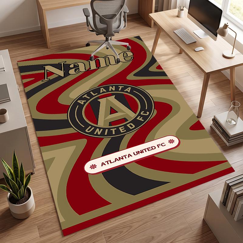 Atlanta United (1) Personalized name Office Carpet Stylish Decor for Living Room Bedroom Kitchen