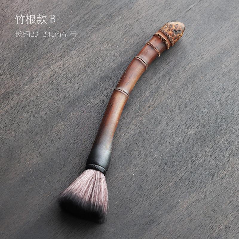 Natural Pot Brush Handmade Old Bamboo Tea Brush Bamboo Root Bamboo Tea Brush Kung Fu Tea Accessories