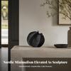 Sculptural Metal Sculpture | Vase Ornament, Minimalist, Tabletop for