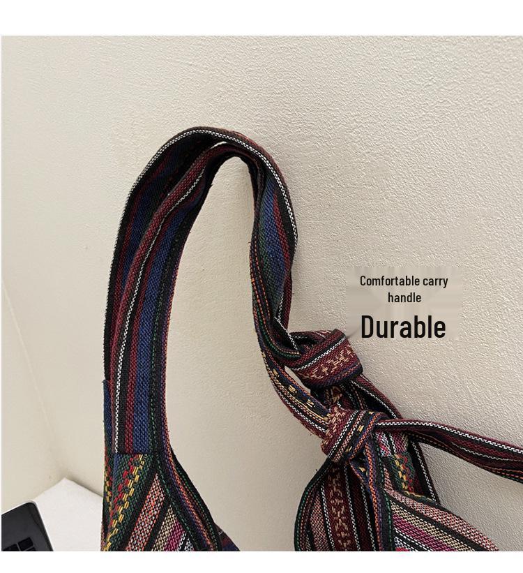 Retro Ethnic Canvas Shoulder Crossbody Bag - Large Capacity Backpack Handbag (2025)