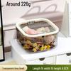 Transparent Flip-Top Box for Organizing Hair Accessories: Clips, Rubber Bands, Necklaces, Headwear, Rings, Ties, and Flowers.