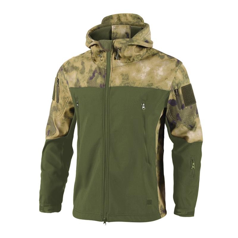 Hiking Camping Climbing Skiing Pants Waterproof Jackets Male Hood Coat Combat Fishing Men Winter SoftShell Tactical