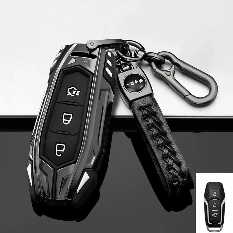 Interior Mouldings For Ford Focus 4 ST Mondeo 5 MK5 Mustang F-150 Explorer Edge Fiesta Kuga MK3 4 Leather Zinc Car Key Case Cove