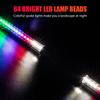 Roues Rayons Lumière Étanche Lumières de Jante de Roue Lumières de Rayons avec 64 LED et 30 Motifs Changeants pour Roues de Vélo VTT Lumière de Rayon