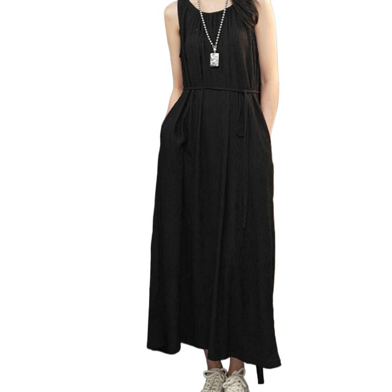 French Chic 2026 Sleeveless Vest Dress - Summer Drape Long Skirt, Thousands of Charms