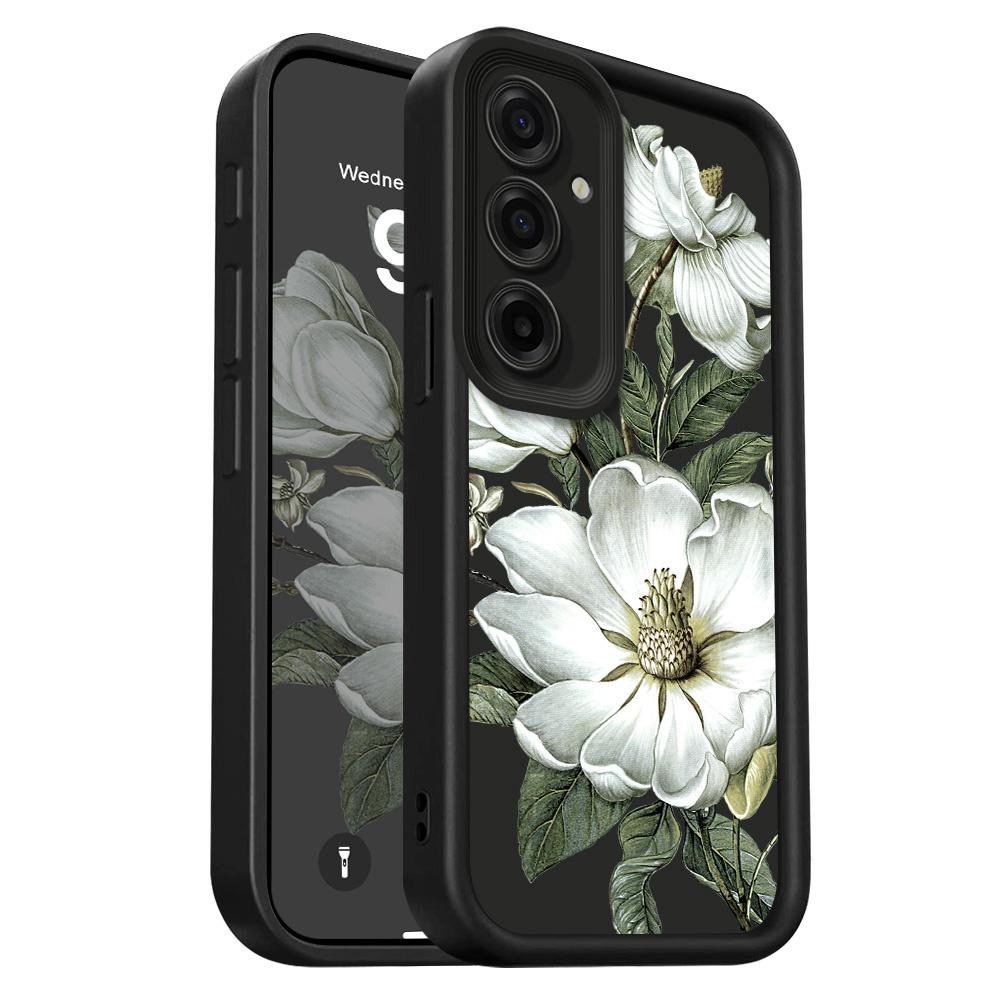 

Magnolia Flower Phone Case For Samsung Galaxy A37 A17 A07 A56 A36 A26 A16 A06 A55 A35 A25 A15 A05 A05S 4G 5G Staircase Soft Cove Samsung A26 чёрный
