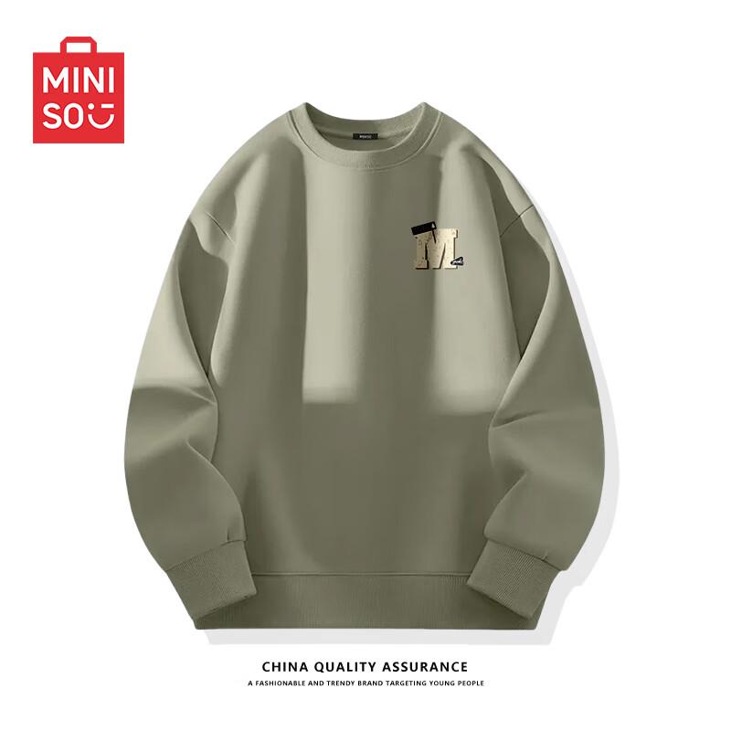 MINISO Men's Z-Series Japanese Style Round Neck Loose Pullover Sweatshirt