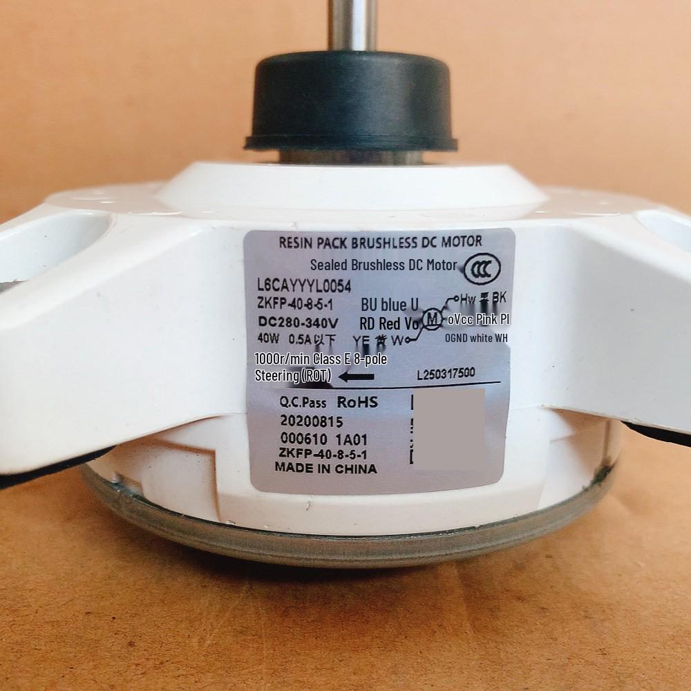 L6CAYYYL0054 6-Wire DC Fan Motor for Panasonic Air Conditioner Outdoor Unit ZKFP-40-8-5-1