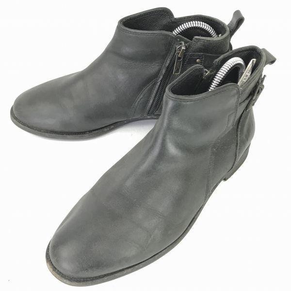 

UGG/Кожаные ботинки с боковой молнией на рантовой подошве Goodyear/23.0/Черные/С меховой подкладкой 1008677(ИСПОЛЬЗОВАЛ)