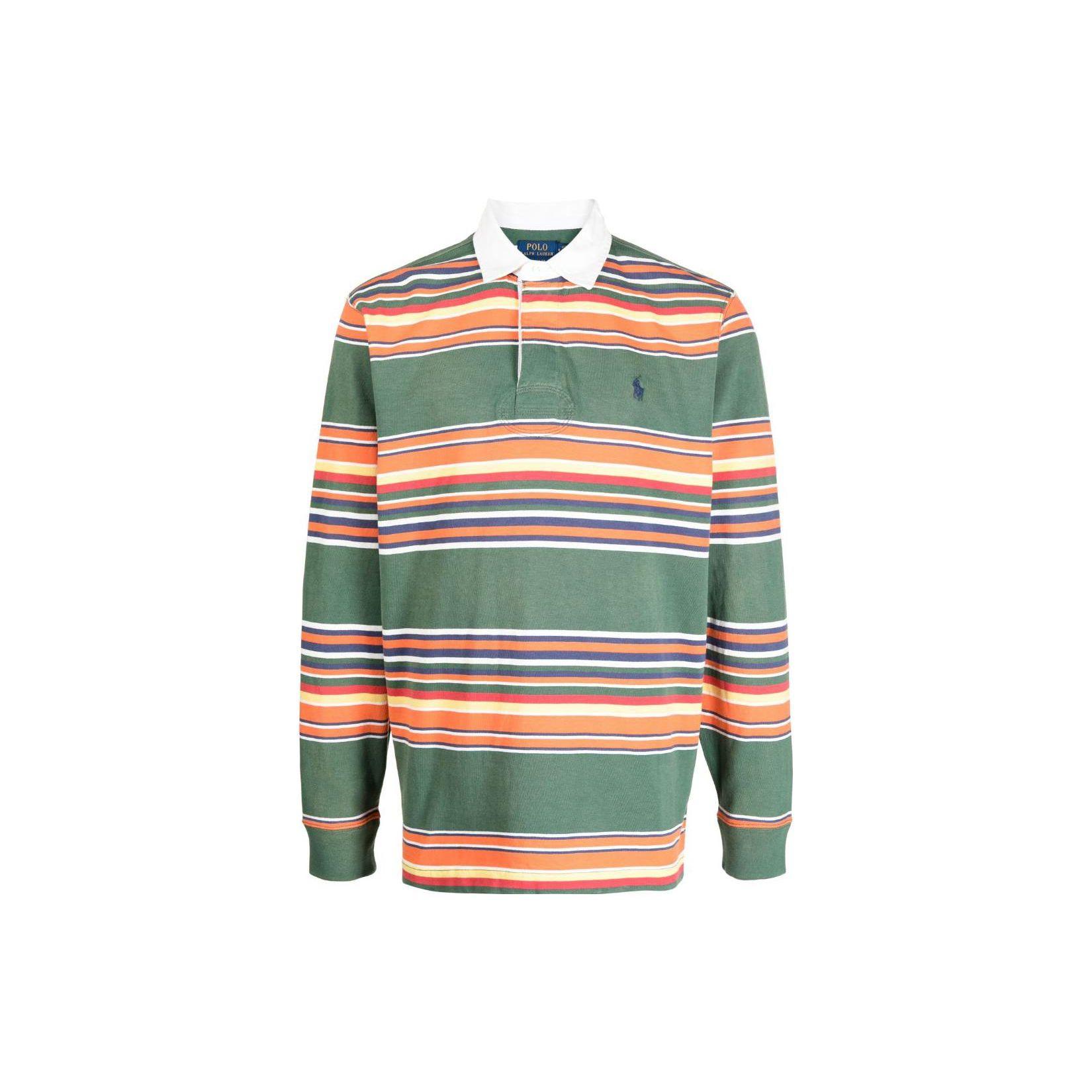 

Polo Ralph Lauren SS23 Поло с длинным рукавом с принтом в полоску и цветовыми блоками Мужские топы Многоцветный 710909684-001 XS